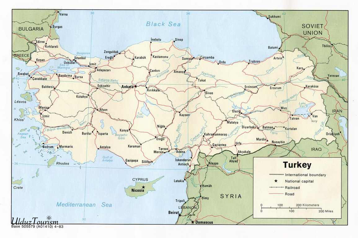 turkey map